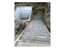 Погреб монолитный, смотровая яма, фундамент, монолитная плита