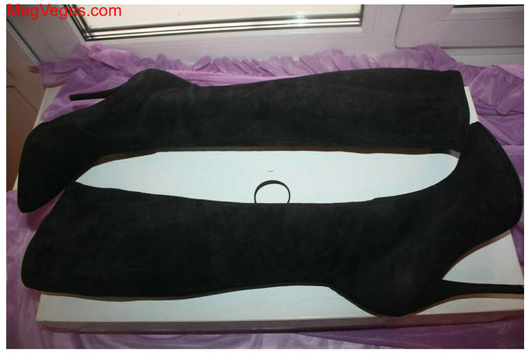Сапоги чулки новые casadei италия 39 размер черные замша внутри кожа стрейтч платформа 1 см каблук ш