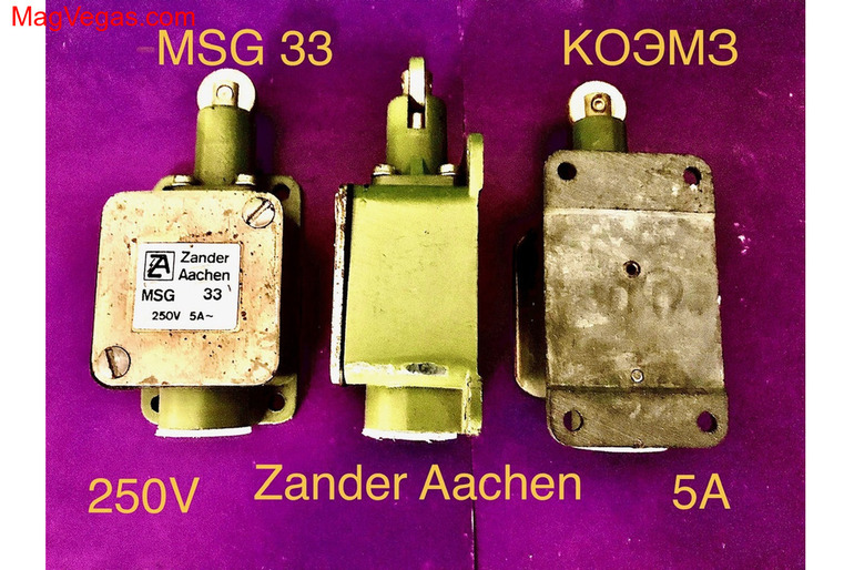 Концевой выключатель с роликом Zander Aachen type MSG 33