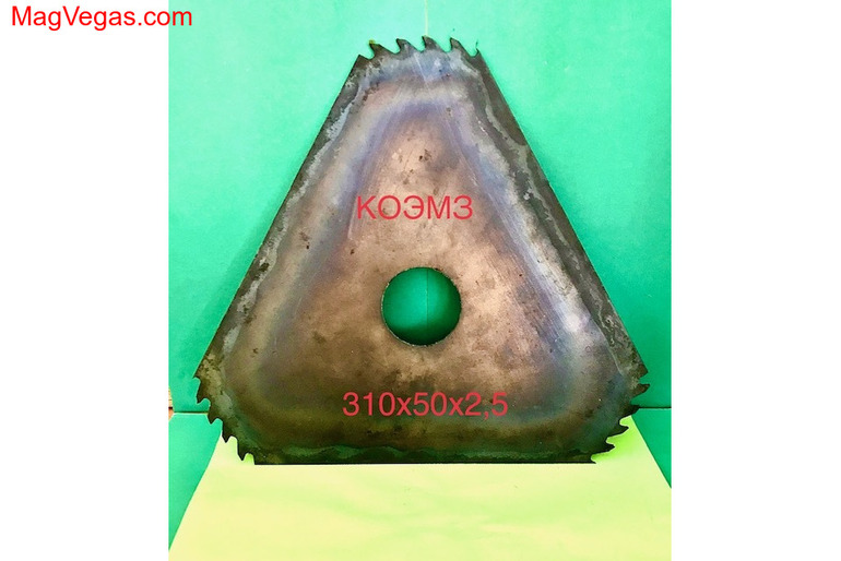 Диск пильный по дереву треугольный